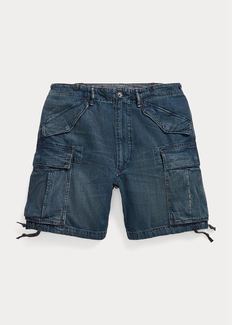 RRL ショーツ メンズ ネイビー Sedgwick Regiment デニム Cargo KRDNC3176